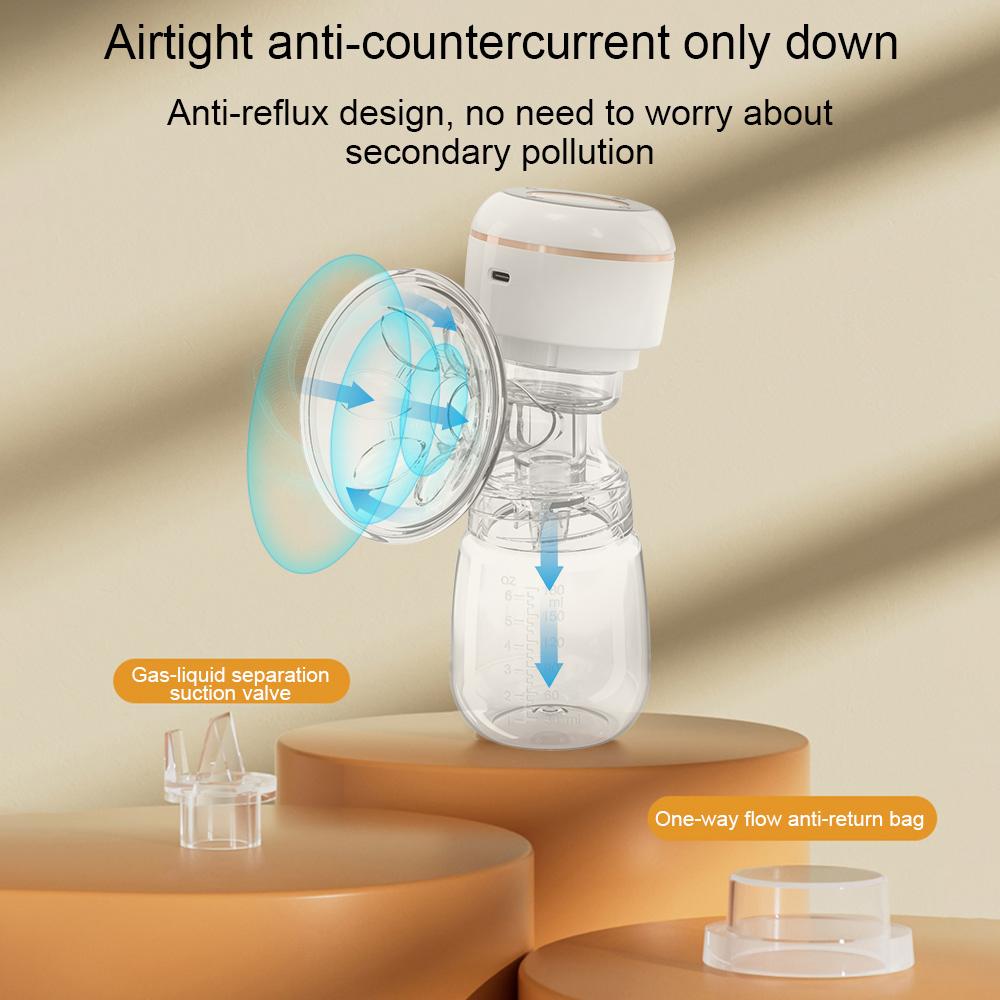 Встроенный электрический молокоотсос Hands Free для грудного вскармливания 4 режима 12 уровней всасывания