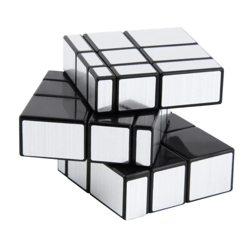 Зеркальный кубик 2x2 3x3 Золотой и Серебряный Кубик для снятия стресса Специальной формы Кубик скорости Головоломка Игрушка Детская головоломка Подарочная игрушка