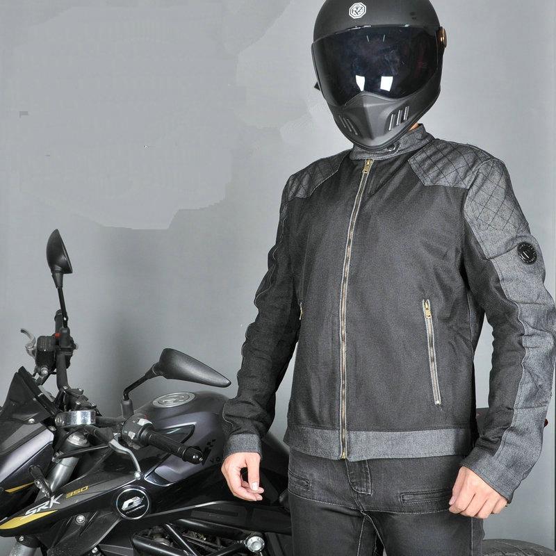 Motorcycle Riding Suit Men's And Women's Mesh Breathable Leisure Motorcycle Riding Jacket Anti Fall Suit