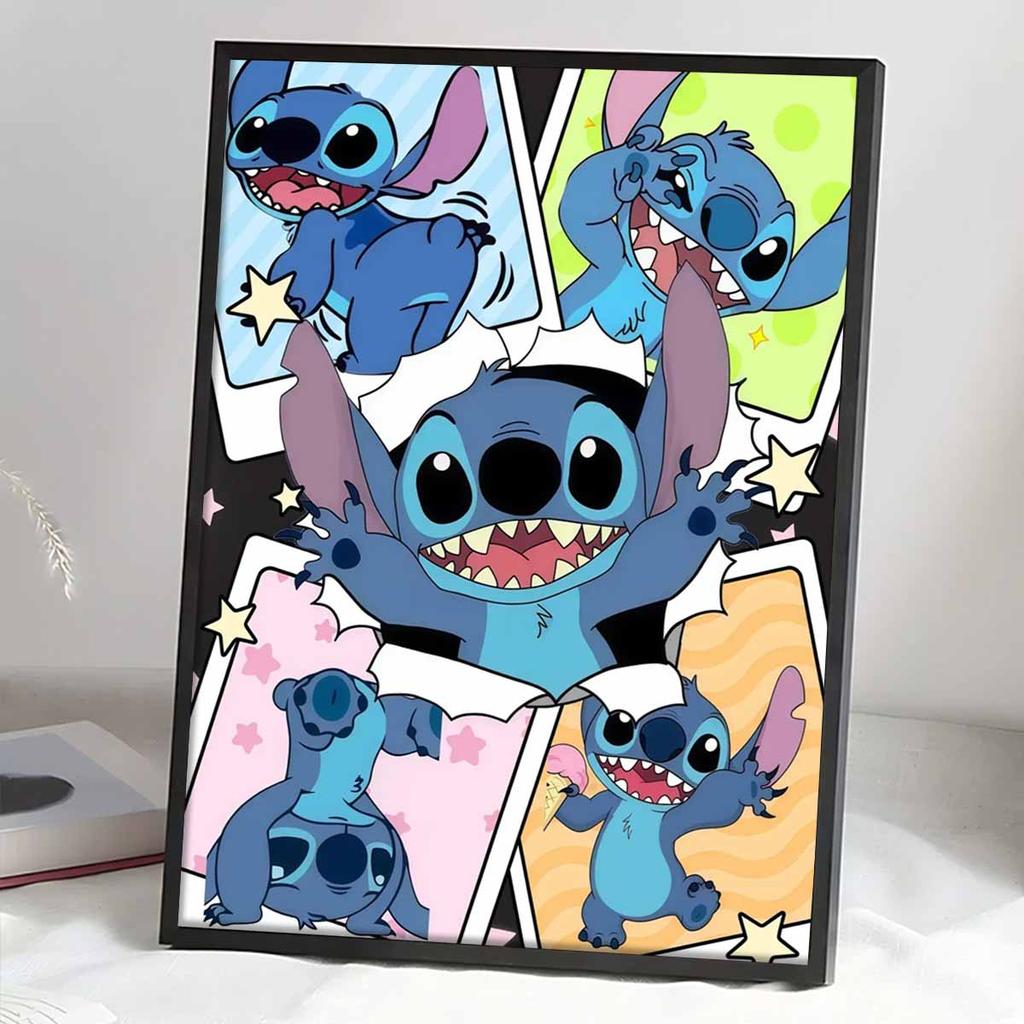 DIY Diamond Painting The Mischievous Stitch Cross Stitch Kit Mosaic Art Diamond Painting Full Circle Diamond Home Decoration