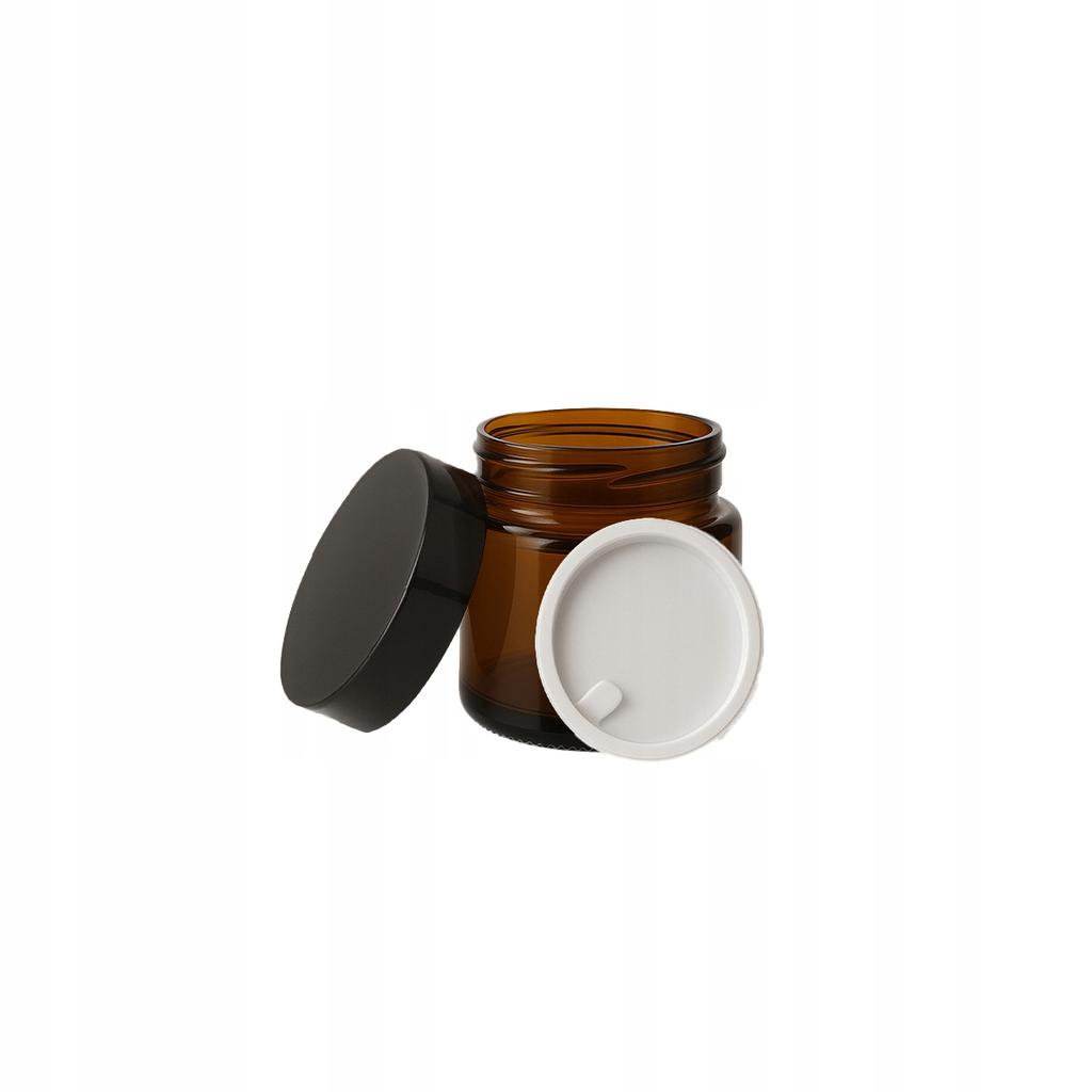 20x Brown Glass Jars for Cream Cosmetics 10ml 10g Dark Glass
