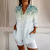 Womens Button Down Shirt  Long Sleeve Shirts For Women Print Graphic  Blouse Top