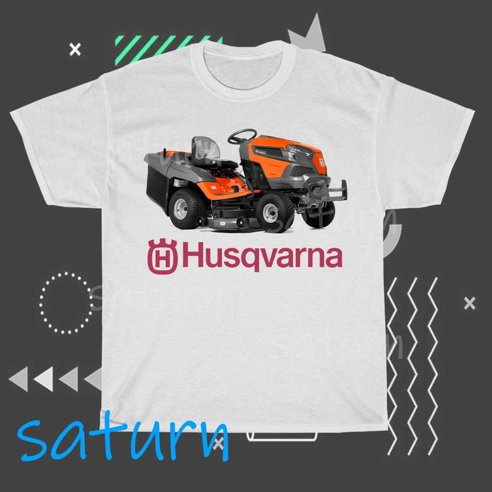 Husqvarna Tractor Logo T-Shirt Funny Size S to 5XL