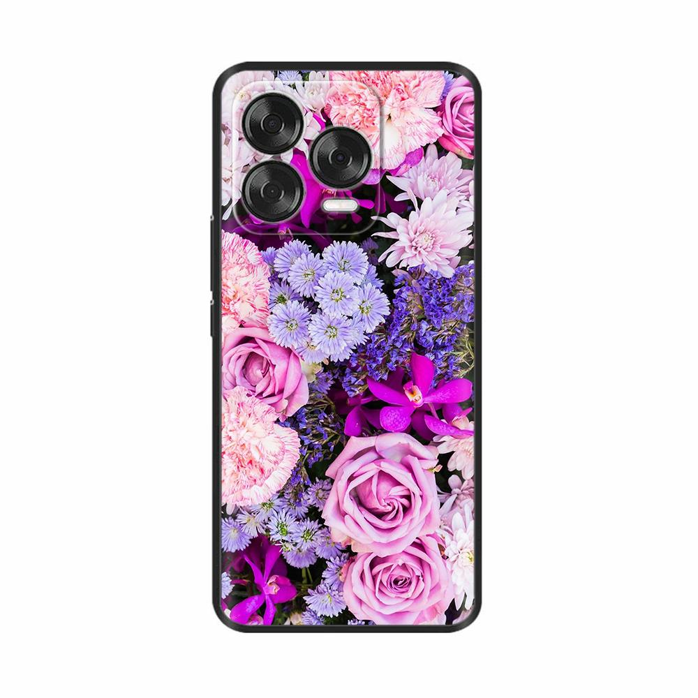 Для ZTE Blade V70 Design Чехол для телефона Узоры с красочными цветами Мягкая силиконовая TPU накладка для ZTE nubia V70 Design / Blade V70 Vita