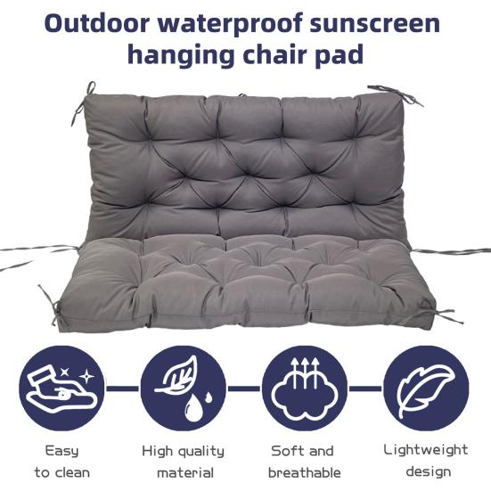 Подушка для подвесного кресла со спинкой 45691-местная подушка для сиденья садовой скамьи с завязками