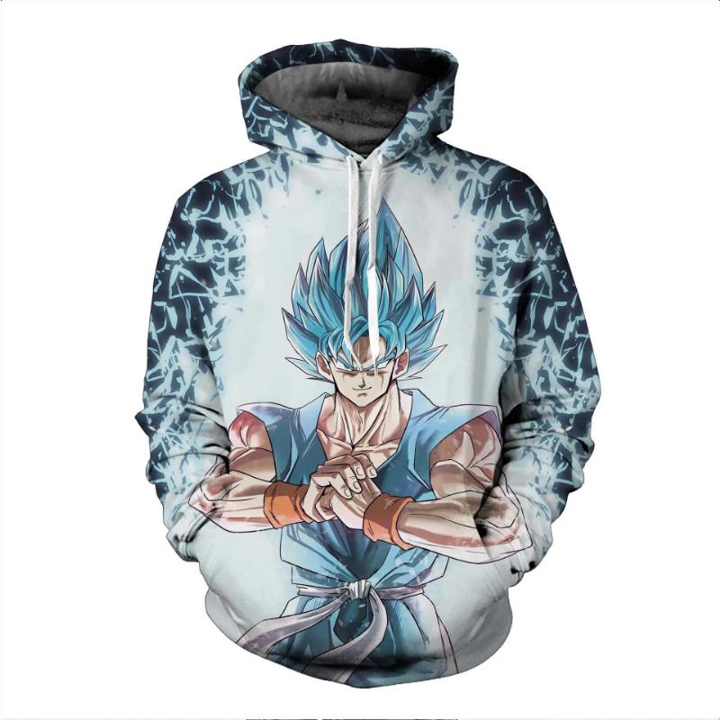 Dragon Ball New Saiyan Cute Anime Cartoon Fashion 3D Hooded Sweater Hoodie Adult Children's Size Four Seasons Loose Type