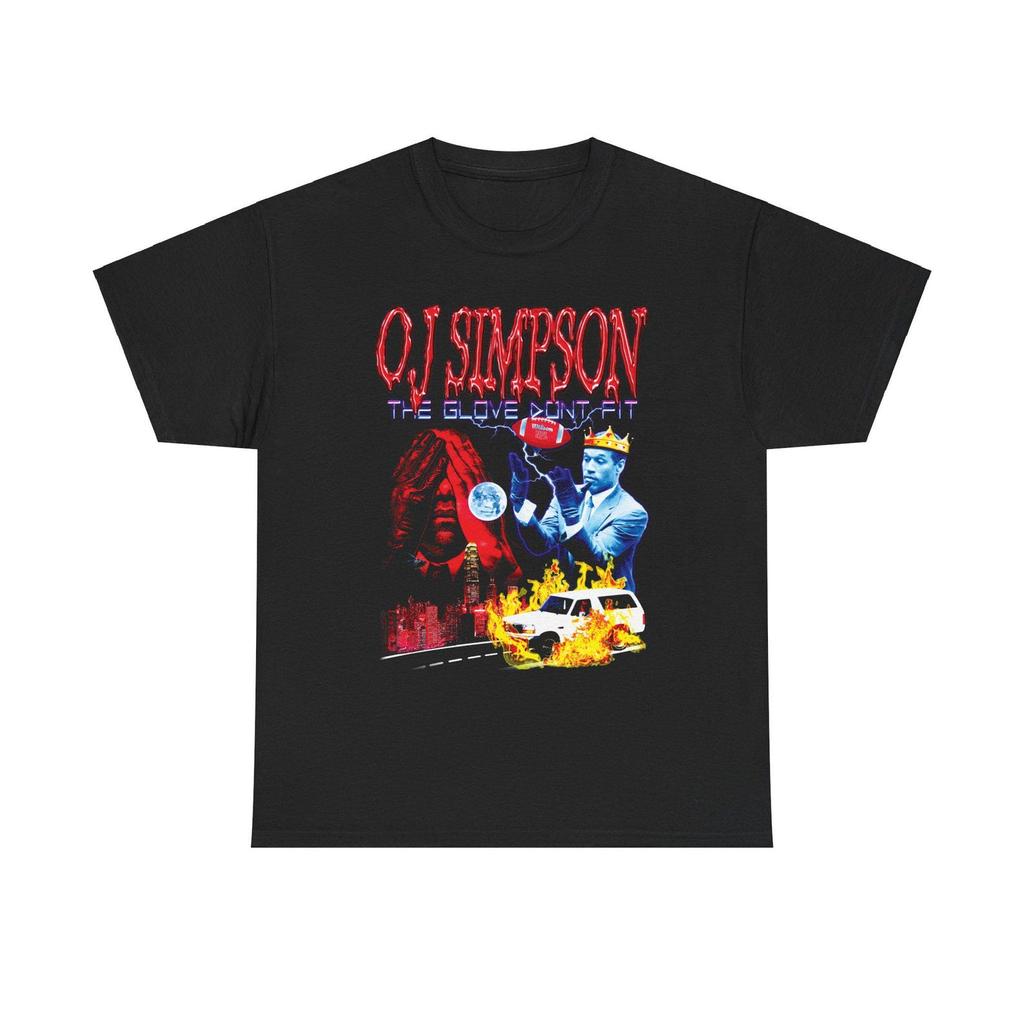 OJ Simpson - The Glove Don't Fit - Vintage Shirt - T shirt, Rap Shirt, Vintage Bootleg Retro 90s Streetwear Rapper Graphic Rap Tee T-shirt