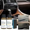 Car Leather Restorer with Sponges 30ml Car Interior Coating Agent Leather Care Solution for Couches Sofas Furniture