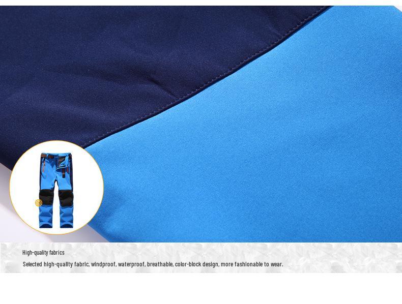 Children's Windproof, Waterproof, Warm Ski Pants for Boys & Girls - Plain Design for Older Kids