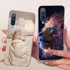 Transparent Cover For Xiaomi Mi 9 SE Case Cute Cat Luxury Fashion Butterfly Funny Painted Casing M1903F2G