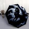 1pc Cool Nine Tailed Fox Pattern Automatic Umbrella is Fashionable and Good-Looking, Suitable for Travel and Daily Use.A029