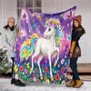 Unicorn Fantasy Blanket Soft Comfortable All Seasons Perfect Sofa Office Nap Travel Birthday Gift Christmas Present