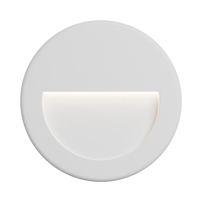 Spot LED mural VEKTAB1 rond blanc 3W 3000K IP65