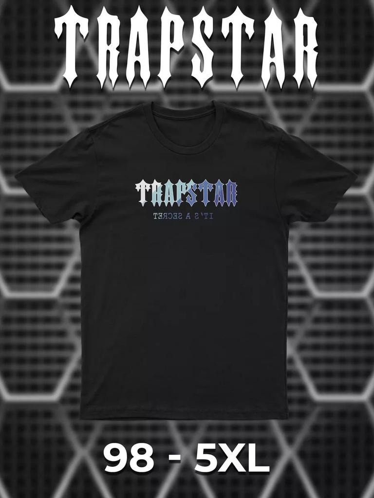 Футболка с принтом бренда Trapstar