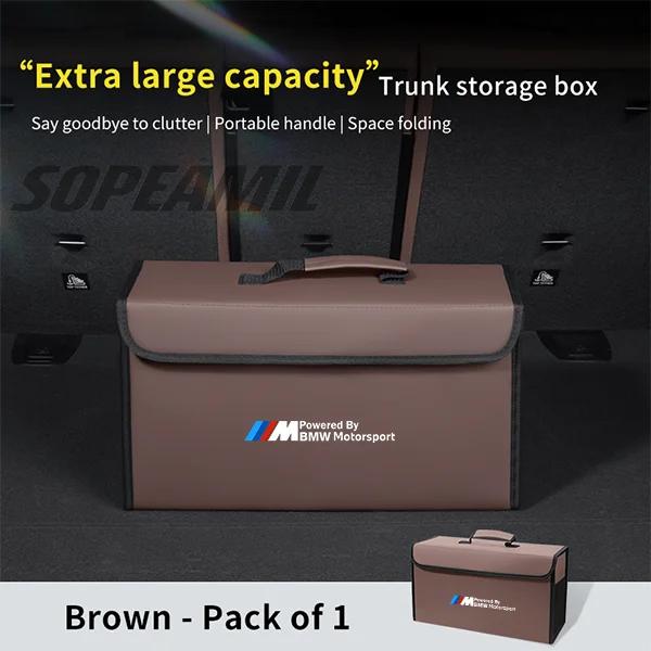 VJCL7 For BMW M X1 X2 X3 X4 X5 X7 E46 E60 E70 E72 E82 E90 E92 G05 G10 G20 G30 F05 F10 F20 F25 F30 Car Trunk Organizing And Storage Box