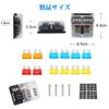 ADPOW 6 Way Circuit Carbon Boat Fuse Box Holder Waterproof LED Warning Light with