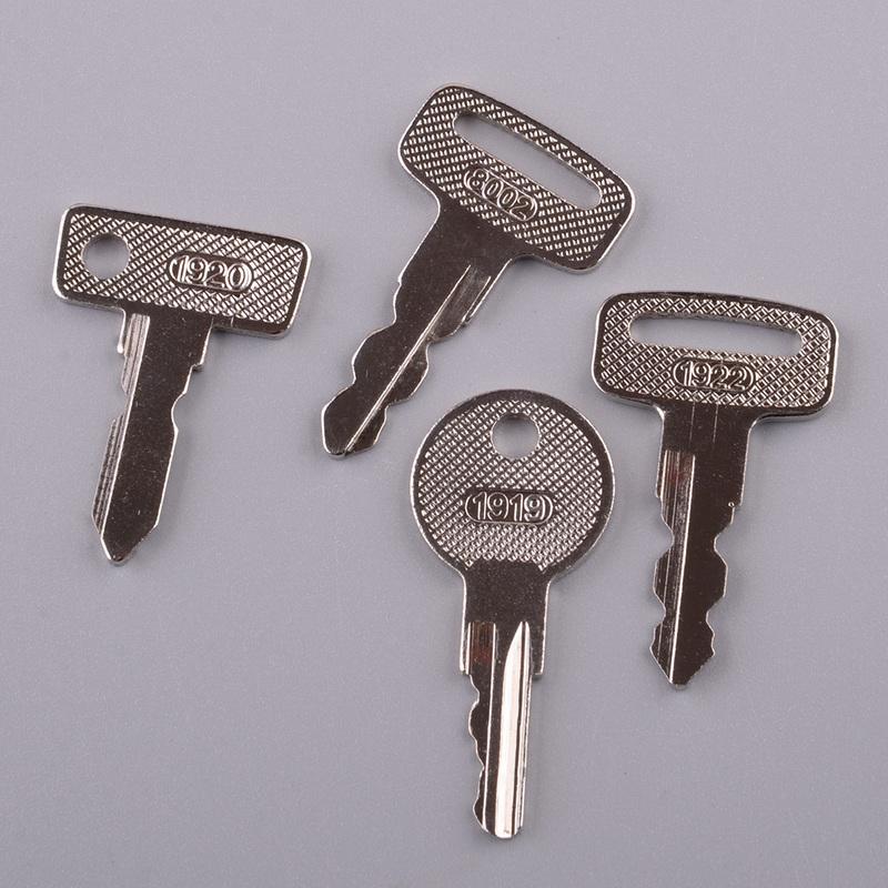 4Pcs Ignition Key Set Silver Fit for E-Z-GO Yamaha Golf Cart PTV Club Car Ds/Precedent Gas/Electric 1920 1919 8002 1922 Model