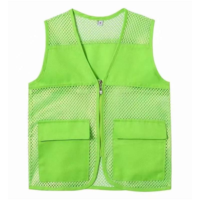 Индивидуальный дышащий сетчатый жилет с логотипом для волонтерской и рекламной деятельности