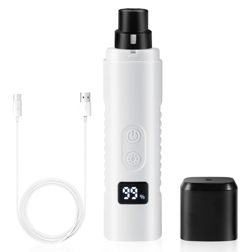 Кайлунд Кошачьи Ногти USB Ногти Собаки Ногти Питомца Светодиодные Ногти Питомца Низкий Низкий ЖК-Экран Подходит для Собак и Кошек Кусачки, Перезаряжаемые, Беспроводные, Кусачки, Пилка,