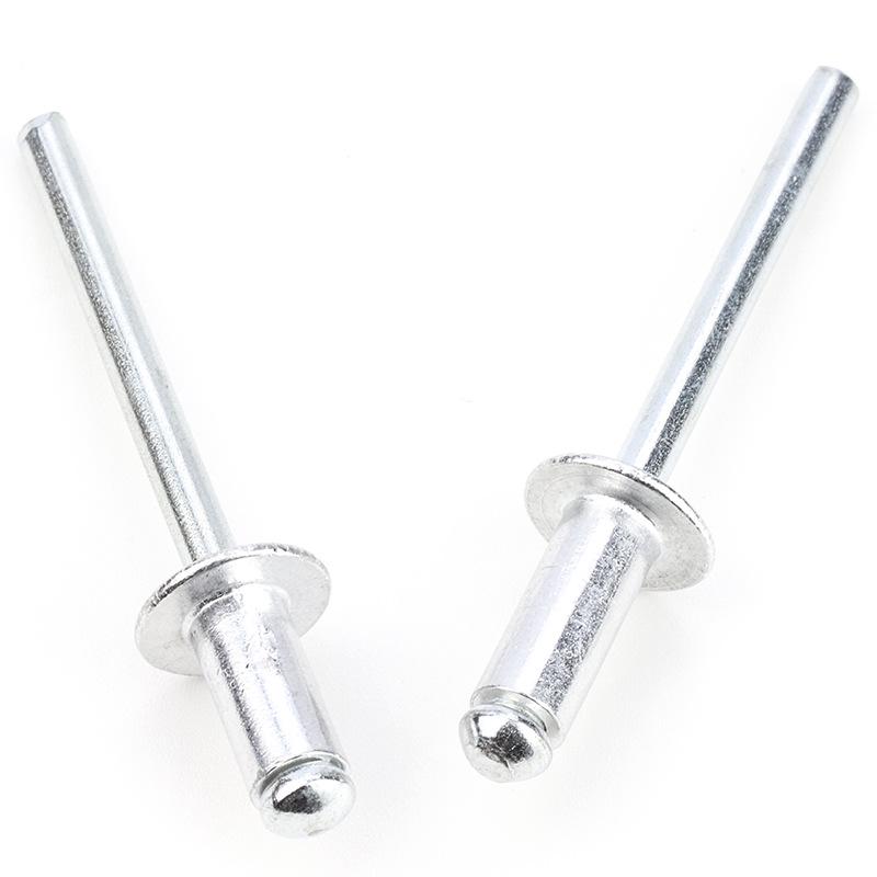 Комплект заклепок с алюминиевой крышкой и железным сердечником, круглой головкой, M3.2/M4.8