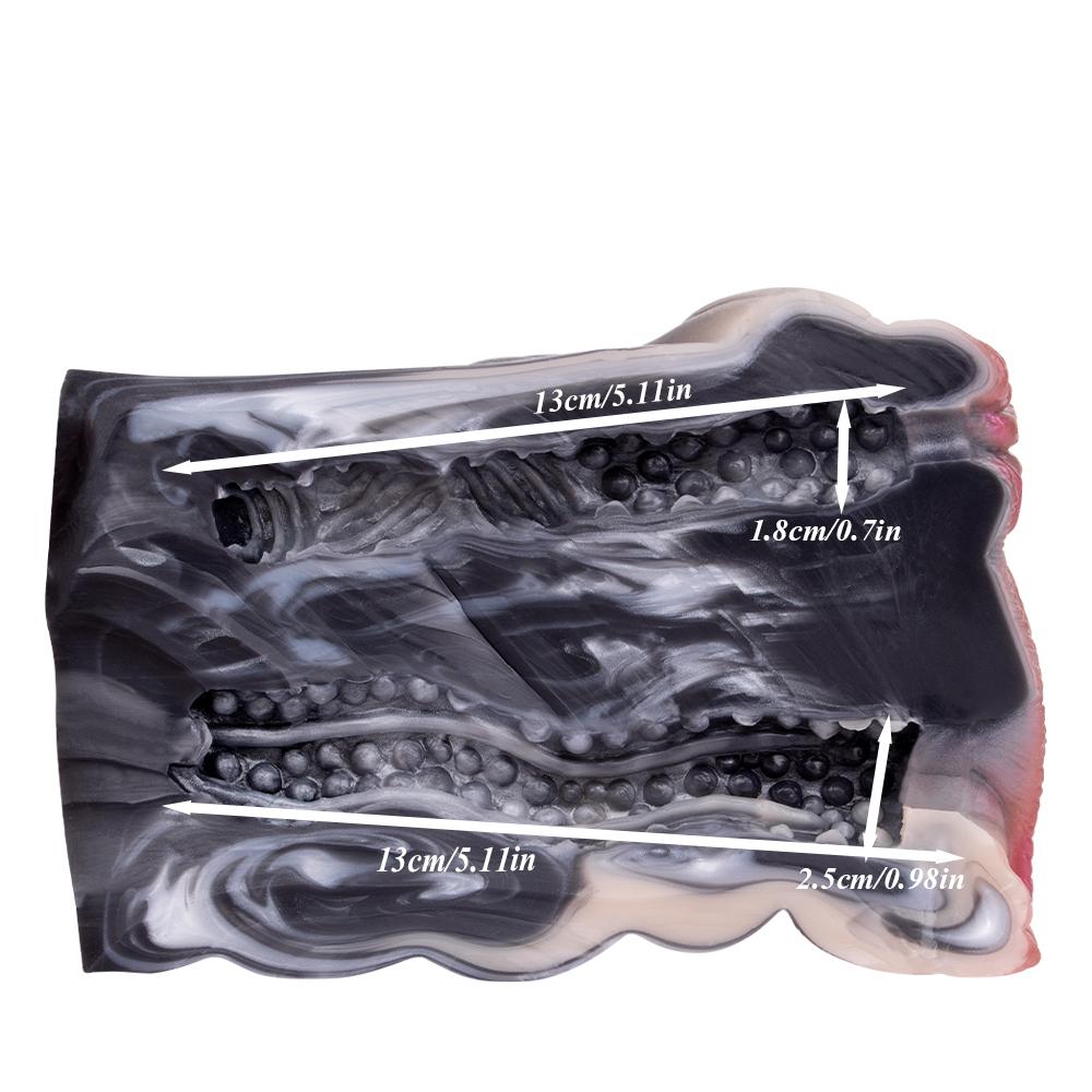 Двухканальная чашка для мастурбации в виде лошади и животного, мягкий силиконовый мужской мастурбатор, реалистичная вагина, массаж простаты, секс-игрушка для взрослых