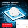 Умная розетка Tuya с мониторингом энергопотребления, Wi-Fi, умная розетка 20a, британская розетка, таймер дистанционного управления, работает с Alexa Google Home