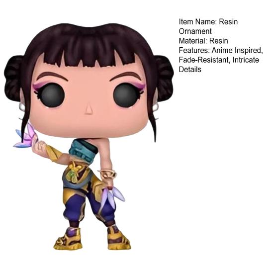 Girl Troupe Figurine Resin Cartoon Singer Ornament Korean Pop Music Idol Decoration Collectible Gift