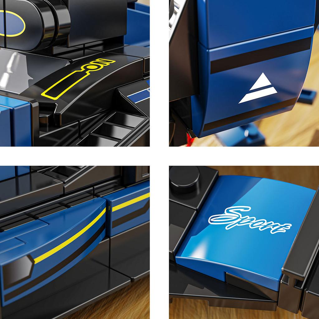 Ovly Supercar Building Block City Technique F1 Racing Car Model Speed Champions Sport Vehicles Car Toy Children's Birthday Gift No.T1104