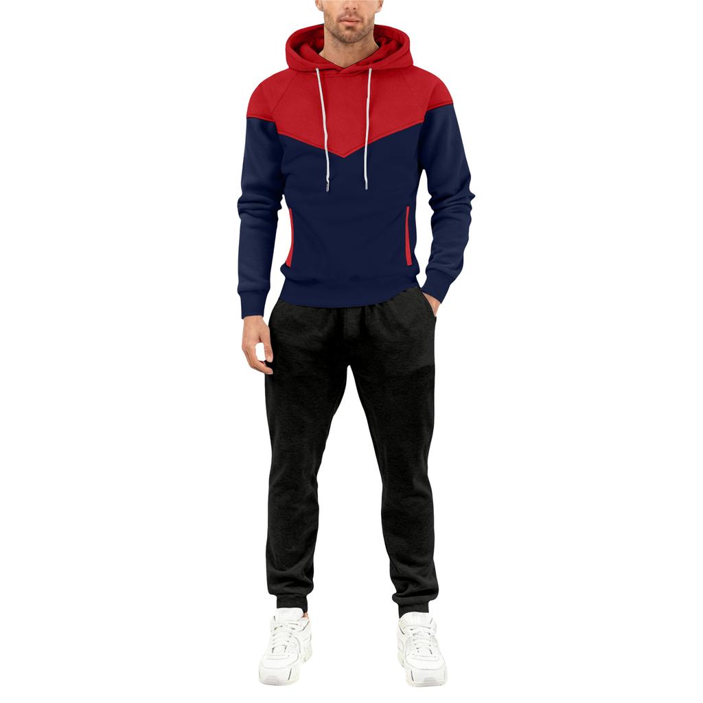 Мужской спортивный костюм с капюшоном на осень/зиму