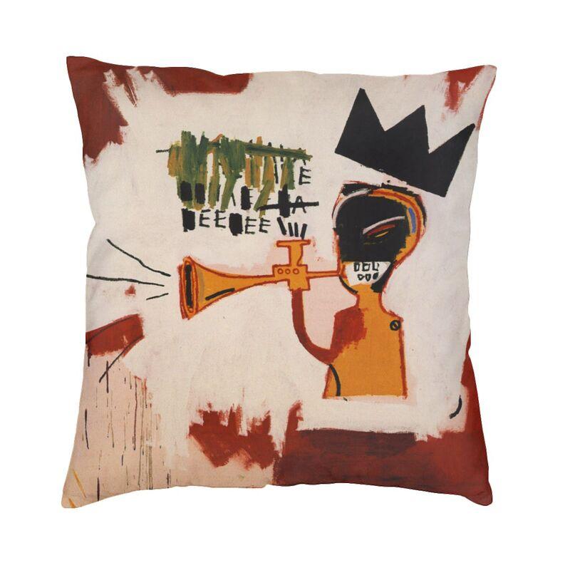 Чехол для подушки Basquiats New York Street с граффити 60x60 см, полиэстер, наволочка для дивана, квадратная наволочка, декоративная домашняя наволочка