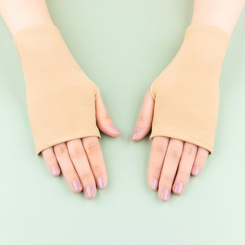 1 пара Эластичность Модные Повседневные Вискозные Нити Уличные Велосипедные Перчатки без пальцев Спортивный стиль Тонкий стиль Солнцезащитные