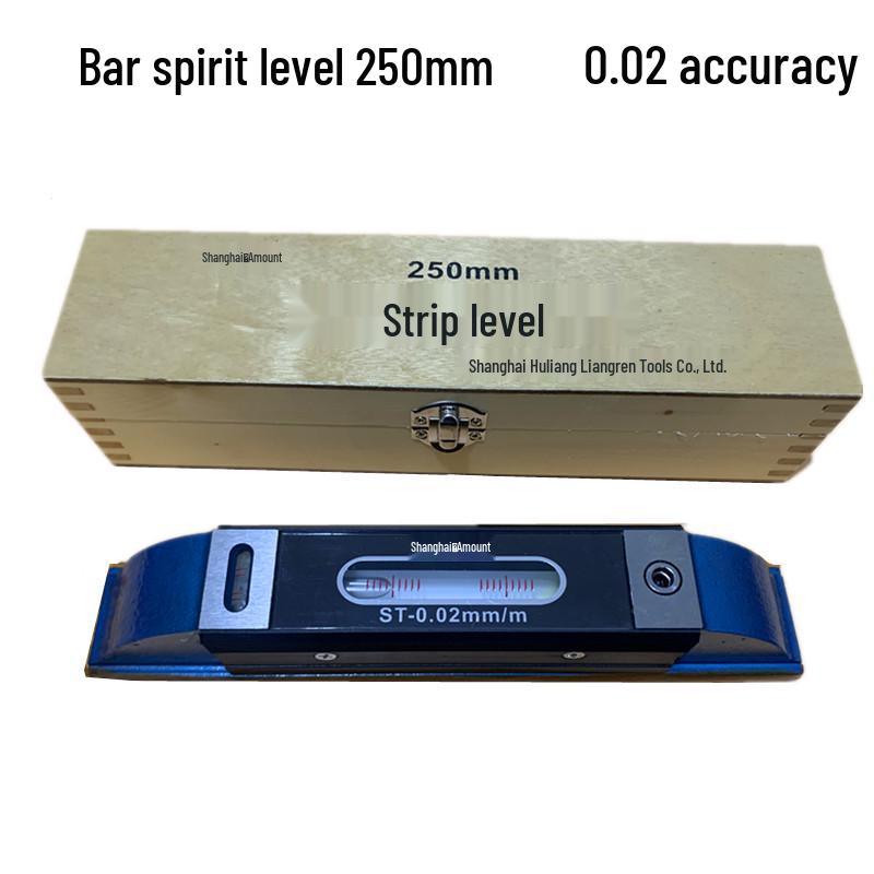 Shanghai Huliang High-Precision Mechanical Bubble Leveling Ruler for Industrial Machine Tools