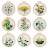 Thread Ornament DIY Crafts Handmade Cross Stitch Kit Embroidery Hoop Flower Embroidery Needle Punch
