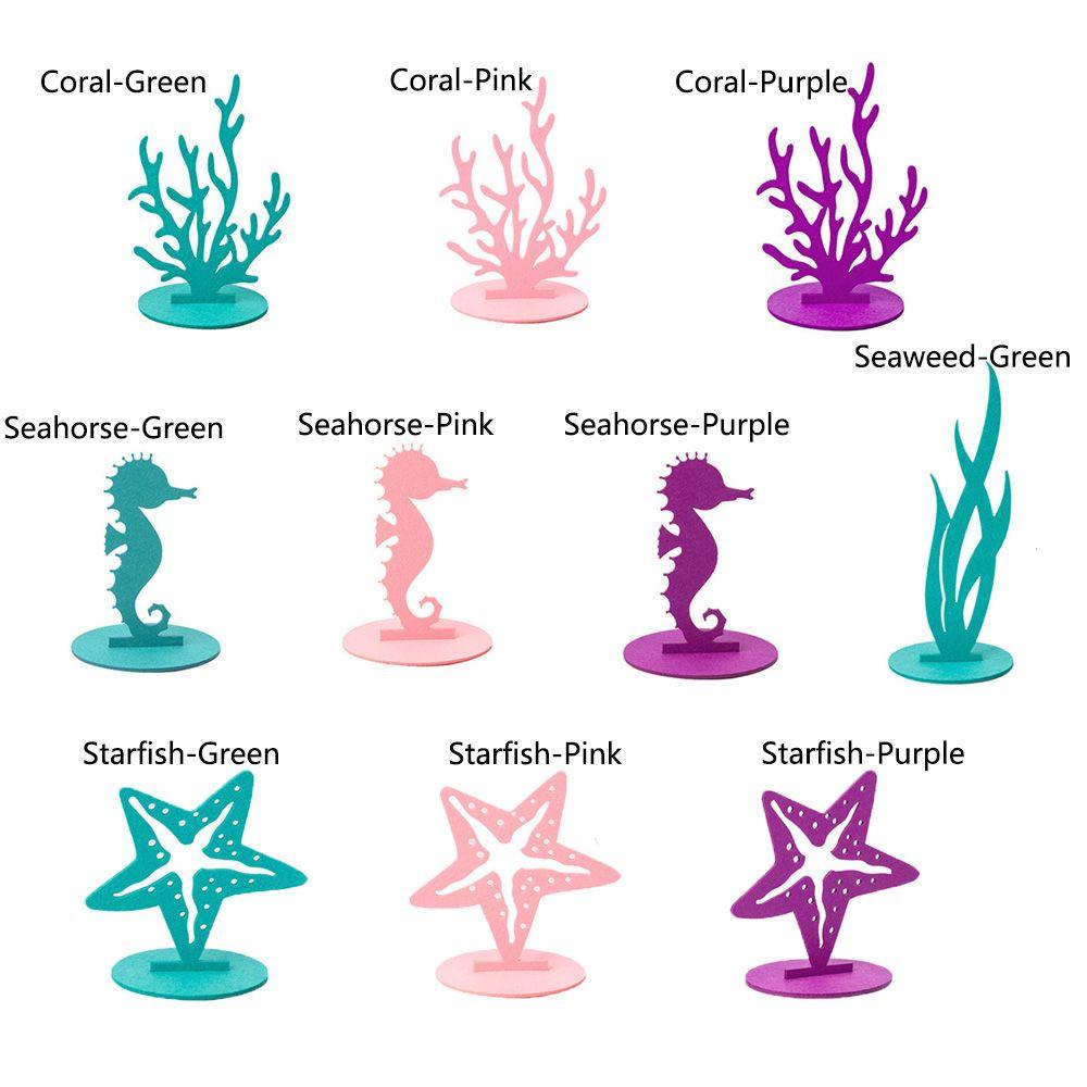 Товары для вечеринок Декор своими руками из фетра Подводная тематика Вечеринка в стиле русалки Украшения для стола Украшение