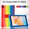 Мягкий силиконовый чехол для Teclast P80T, защитный чехол для детей 8 дюймов, подставка для планшета с 4 противоударными подушками безопасности, защитный чехол P80T