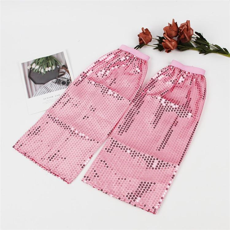 Mardi Gras Sequins Long Leg Socks Elastic Cuffs Leg Warmers Glitter Legwamers Costume Trendy Leg Sleeve Gifts