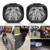 2Pcs Motorcycle Leds External Light 6000K IP68 Waterproof Electric Vehicle Scooter Headlight Driving Fog Lamp