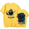 Аниме Tengen Toppa Gurren Lagann футболка женская унисекс Unisexga футболки с короткими рукавами хип-хоп уличная футболка большого размера унисекс