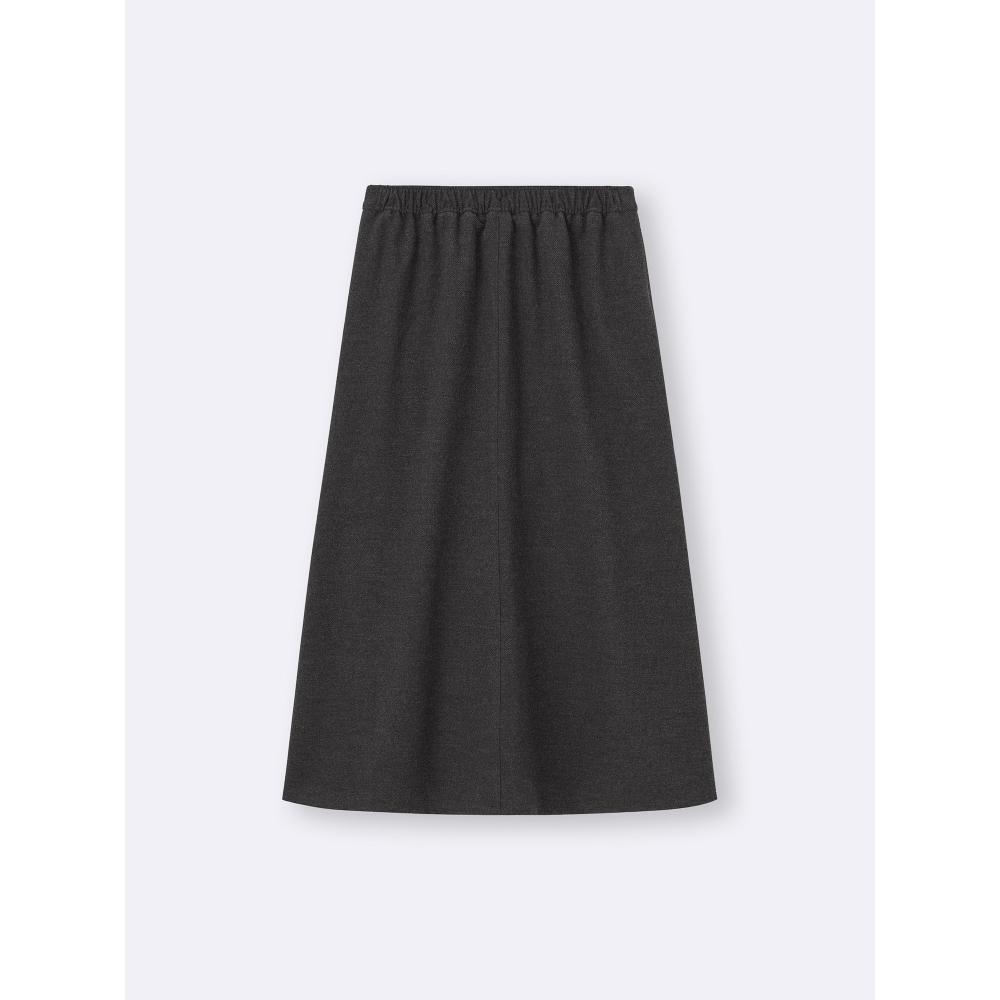 Юбка-клёш с брашировкой Gu