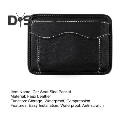 Боковой карман-органайзер для автомобильного сиденья, сумка для хранения из искусственной кожи, держатель для солнцезащитных очков для мобильного телефона, наполнитель зазора для хранения в автокресле, интерьер