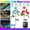 5 светодиодных солнечных имитационных роз, светодиодные фонари для двора, газона, ночные светильники, декорация для сада и ландшафта, цветочные фонари на День святого Валентина и Женский день