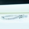 3mm White Zircon Tennis Bracelet 18cm 925 Silver Cubic Zirconia Bracelets