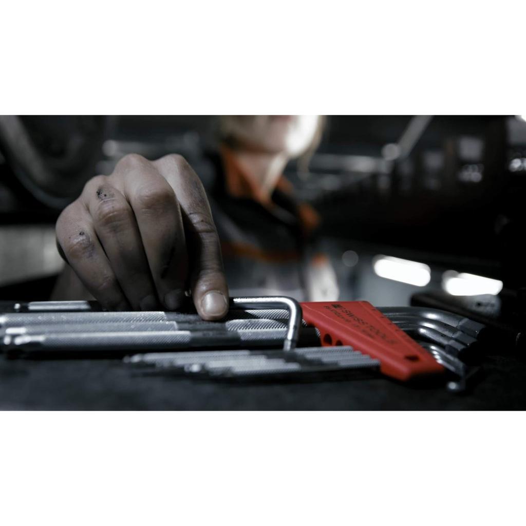 PB SWISS TOOLS 211H-10CN Набор длинных шестигранных ключей с держателем