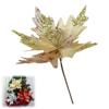 Flannel Christmas Artificial Flowers 26cm Decorative Flowers New Xmas Tree Decorations  New Year
