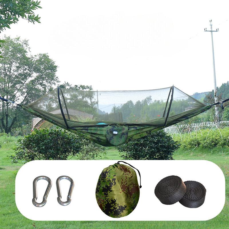 Нейлоновый гамак с защитой от опрокидывания, автоматический, быстро открывающийся, противоскользящий сетку для улицы