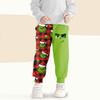 Kids' Fashion Christmas Print Loose-Fit Waistband Casual Sweatpants