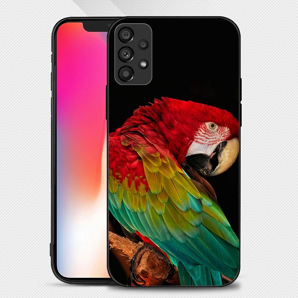 Animal Parrot Phone Case For Samsung Galaxy S22 S23 Ultra S21 S20 FE Plus Note 20 Soft Cover