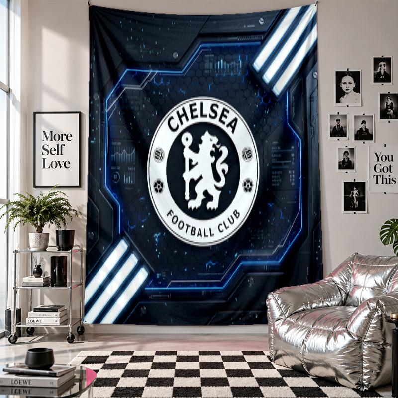 Chelsea FC Wall Tapestry Home Decor Wall Hanging Cloth for Bedroom Living Room Background