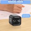 Rotation Timing Pomodoro Timer 5/10/30/60min Alarm Clock New Digital Cube Timer  for Kids Studying