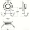 Suction cup hook towel rack wall hook toilet paper hanger for hanging kitchen and bathroom supplies easy to install